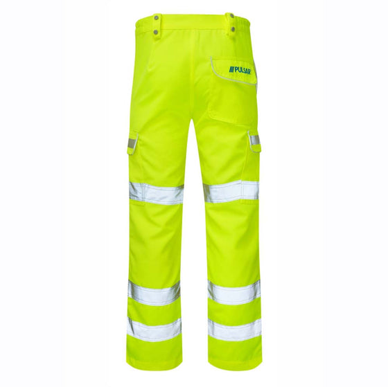 PULSAR P346LDS Ladies Hi-Vis Yellow Combat Trouser - Premium HI-VIS TROUSERS from Pulsar - Just £26.30! Shop now at Workwear Nation Ltd
