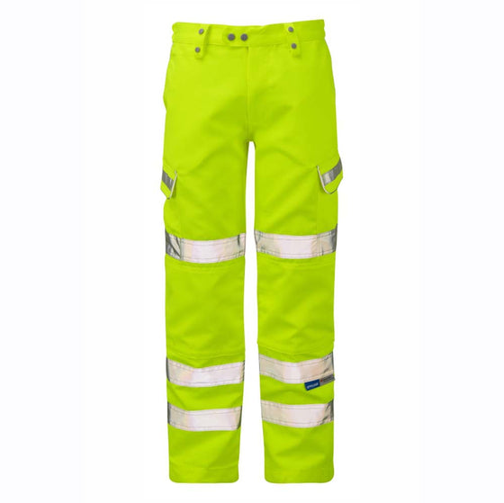 PULSAR P346 Hi-Vis Yellow Combat Trouser - Premium HI-VIS TROUSERS from Pulsar - Just £23.67! Shop now at Workwear Nation Ltd