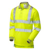 Pulsar Protect P458R Long Sleeve Hi-Vis Polo Shirt Yellow - Recycled Content