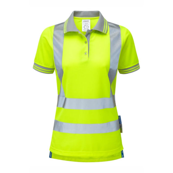 PULSAR P700 Ladies Hi-Vis Yellow Polo Shirt - Premium HI-VIS T-SHIRTS from Pulsar - Just £17.53! Shop now at Workwear Nation Ltd
