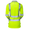 Pulsar Protect P702R Women's Hi-Vis Yellow Long Sleeve Polo Shirt