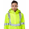 Pulsar P704R Women's Storm Waterproof Hi-Vis Coat Yellow - Recycled Content
