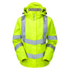 PULSAR P704 Ladies Hi-Vis Yellow Storm Coat - Premium HI-VIS JACKETS & COATS from Pulsar - Just $116.86! Shop now at Workwear Nation Ltd