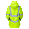 Pulsar P704R Women's Storm Waterproof Hi-Vis Coat Yellow - Recycled Content