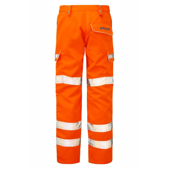 PULSAR PR336 Hi-Vis Orange Combat Trousers - Premium HI-VIS TROUSERS from Pulsar - Just £23.67! Shop now at Workwear Nation Ltd