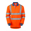 PULSAR PR470-CRS Hi-Vis Orange Cut Resistant Sleeve Polo Shirt - Premium HI-VIS T-SHIRTS from Pulsar - Just £52.61! Shop now at Workwear Nation Ltd