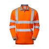 PULSAR PR470 Hi-Vis Orange Long Sleeve Polo Shirt - Premium HI-VIS T-SHIRTS from Pulsar - Just €38.68! Shop now at Workwear Nation Ltd