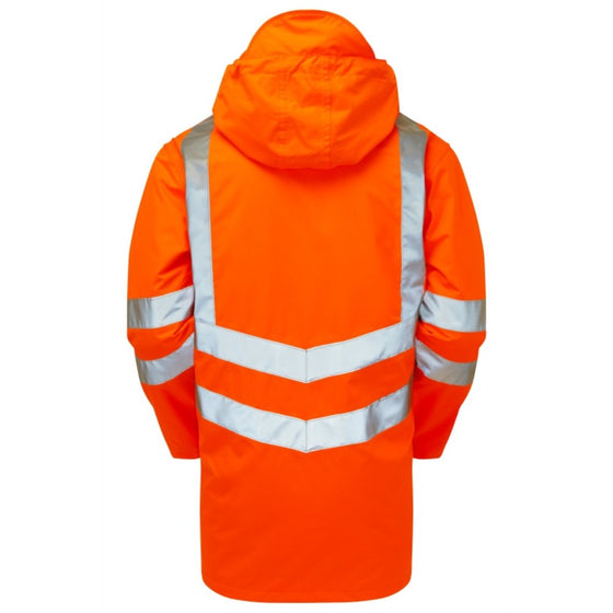 PULSAR PR499 Hi-Vis Orange Mesh Lined Storm Coat - Premium HI-VIS JACKETS & COATS from Pulsar - Just £64.39! Shop now at Workwear Nation Ltd