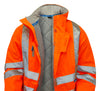 Pulsar Protect PR502R Padded Waterproof Storm Coat Orange - Recycled Content