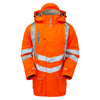 Pulsar Protect PR502R Padded Waterproof Storm Coat Orange - Recycled Content