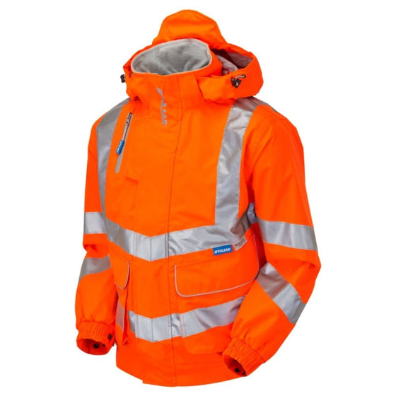 PULSAR PR515 Hi-Vis Rail Spec Unlined Bomber Jacket - Premium HI-VIS JACKETS & COATS from PULSAR - Just £63.51! Shop now at Workwear Nation Ltd