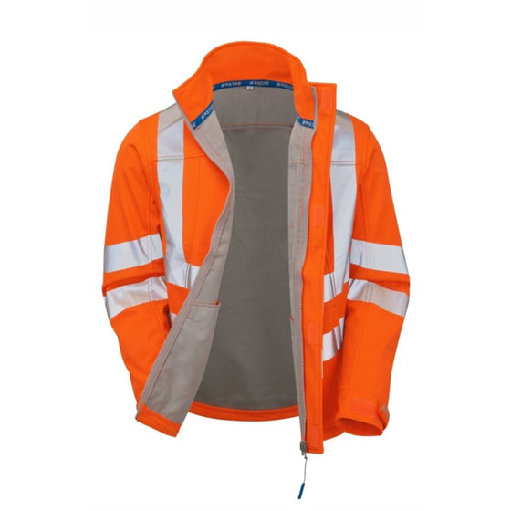 PULSAR PR535 Hi-Vis Interactive Rail Spec Softshell Jacket - Premium HI-VIS JACKETS & COATS from PULSAR - Just £58.16! Shop now at Workwear Nation Ltd