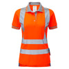 Pulsar Protect PR701R Women's Short Sleeve Hi-Vis Polo Shirt Orange - Recycled Content