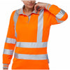 Pulsar Protect PR703R Women's Long Sleeve Polo Shirt Orange - Recycled Content
