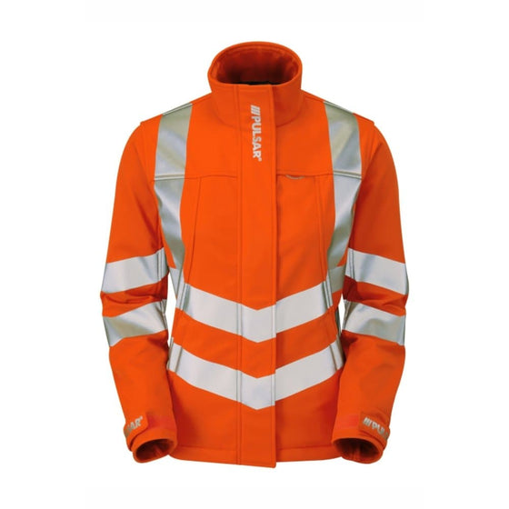 PULSAR PR707 Rail Spec Ladies Hi-Vis Soft Shell Jacket - Premium WOMENS OUTERWEAR from PULSAR - Just £64.39! Shop now at Workwear Nation Ltd