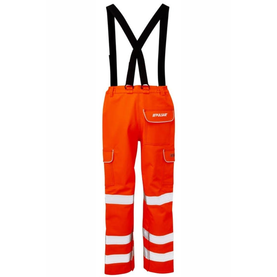 PULSAR PRARC10 Rail Spec FR-AST ARC Salopette-Orange - Premium FLAME RETARDANT OVERALLS from PULSAR - Just £230.68! Shop now at Workwear Nation Ltd