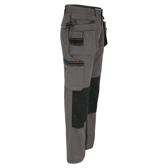 Herock Hercules Water-Repellent Kneepad Holster Pocket Trousers Grey / Black / 36" Waist/ 33" Leg 