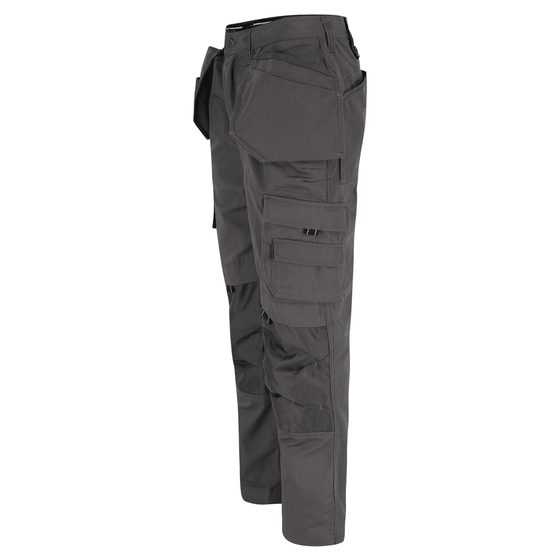 Herock Dagan Short Leg Water-Repellent Holster Pocket Kneepad Trousers Grey / 40" Waist, 28" Leg 