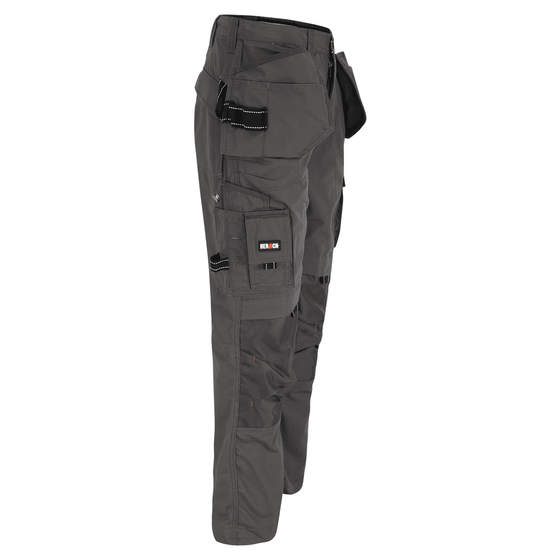 Herock Dagan Short Leg Water-Repellent Holster Pocket Kneepad Trousers Grey / 40" Waist, 28" Leg 