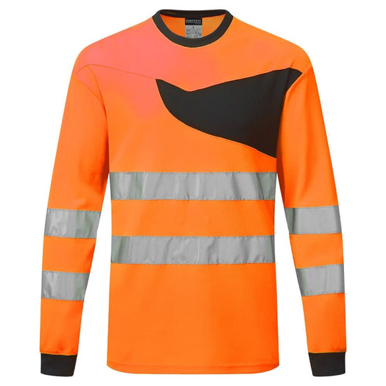 PORTWEST PW221 PW2 HI-VIS T-SHIRT L/S