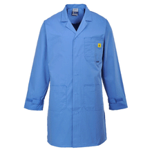  Portwest AS10 Anti-Static ESD Stud Front Coat Various Colours