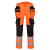 Portwest DX442 4-Way Stretch Hi-Vis Detachable Holster Pocket Trouser Orange/Black / 30" Waist 