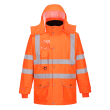  Portwest RT27 Hi-Vis Breathable 7-in-1 Waterproof Traffic Jacket - Workwear Nation Ltd
