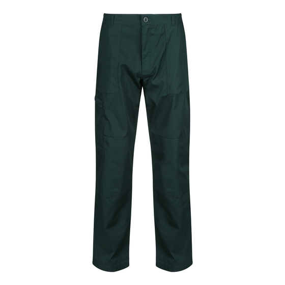 Regatta TRJ330 Water-Repellent Multi-Pocket Action Trousers Green / 46" Waist / Short Leg 29"