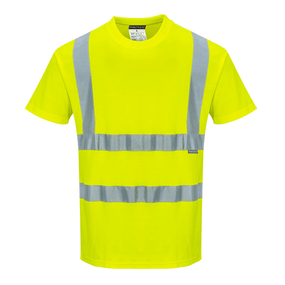 Portwest S170 Hi-Vis Cotton Comfort Breathable T-Shirt - Workwear Nation Ltd