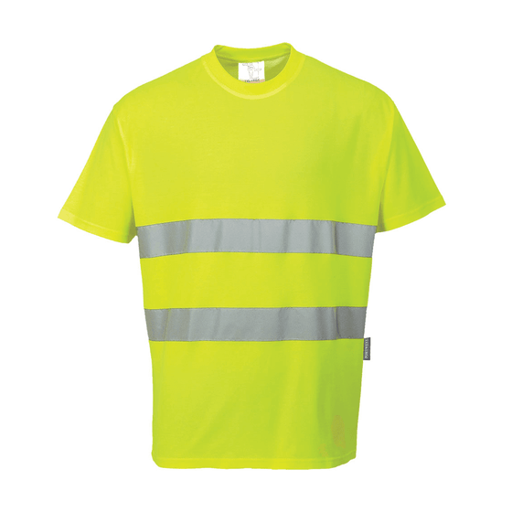 Portwest S172 Hi-Vis Cotton Comfort Breathable T-Shirt - Workwear Nation Ltd