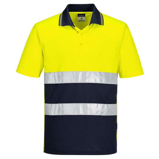 Portwest S175 Hi-Vis Lightweight Contrast Breathable Polo Shirt - Workwear Nation Ltd