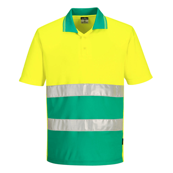 Portwest S175 Hi-Vis Lightweight Contrast Breathable Polo Shirt - Workwear Nation Ltd