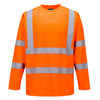 Portwest S178 Breathable Moisture Wicking Long Sleeve Hi-Vis T-Shirt
