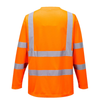 Portwest S178 Breathable Moisture Wicking Long Sleeve Hi-Vis T-Shirt