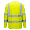 Portwest S178 Breathable Moisture Wicking Long Sleeve Hi-Vis T-Shirt