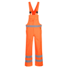 Portwest S388 Hi-Vis Breathable Waterproof Rain Bib & Brace