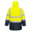 Portwest S426 Hi-Vis Breathable Waterproof 7-in-1 Contrast Traffic Jacket