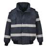 Portwest S435 Iona Waterproof 4-in-1 Hi-Vis Band Bomber Jacket