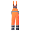 Portwest S488 Hi-Vis Breathable Contrast Waterproof Rain Bib & Brace