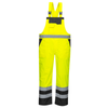 Portwest S488 Hi-Vis Breathable Contrast Waterproof Rain Bib & Brace