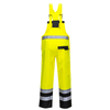 Portwest S488 Hi-Vis Breathable Contrast Waterproof Rain Bib & Brace