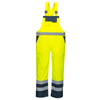 Portwest S488 Hi-Vis Breathable Contrast Waterproof Rain Bib & Brace