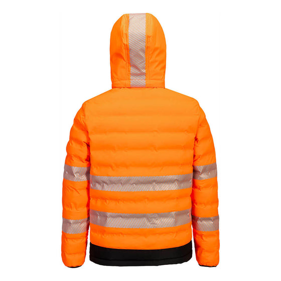 Portwest S548 Hi-Vis Ultrasonic Heated Tunnel Jacket - Battery Included