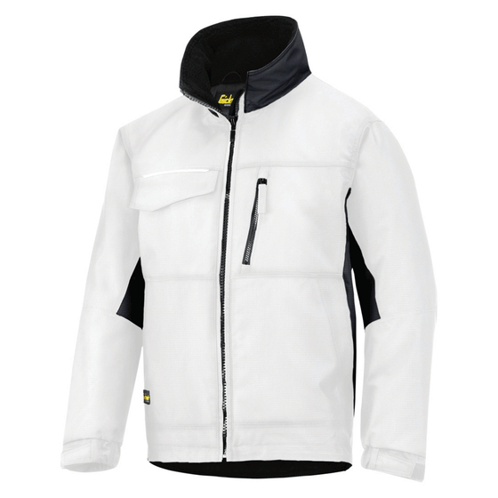 Snickers 1128 Craftsmen’s Winter Water Resistant Quilt Lined Rip-Stop Jacket White