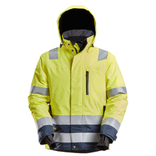  Snickers 1132 AllroundWork, Hi-Vis Class 3 Waterproof Insulated Jacket Various Colours
