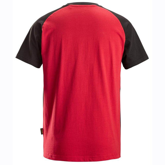 Snickers 2550 Two-Coloured Short Sleeve Cotton T-Shirt