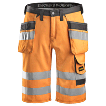  Snickers 3033 Hi-Vis Holster Pocket Shorts, Class 1 Various Colours