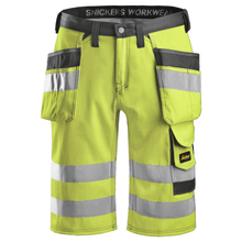 Snickers 3033 Hi-Vis Holster Pocket Shorts, Class 1 Various Colours