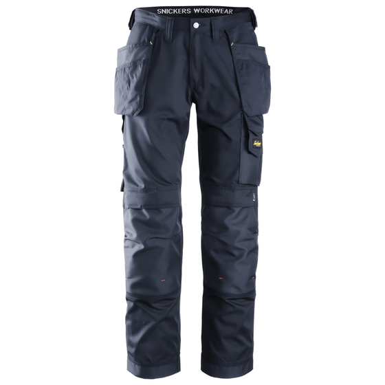 Snickers 3211 Craftsmen Holster Pocket Trousers, CoolTwill Navy Blue / Waist 33"- Leg 30"- Snickers Size: 92