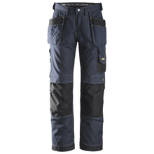  Snickers 3213 Craftsmen Holster Pocket Trousers, Rip-Stop Navy Blue - Deals